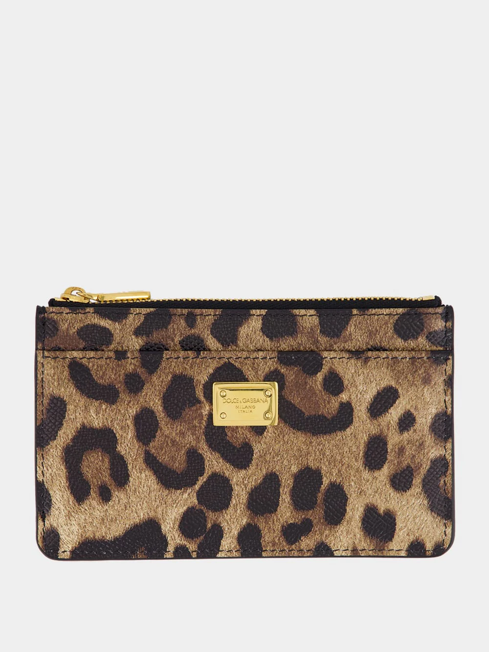 Leopard-Print Dauphine Card Holder