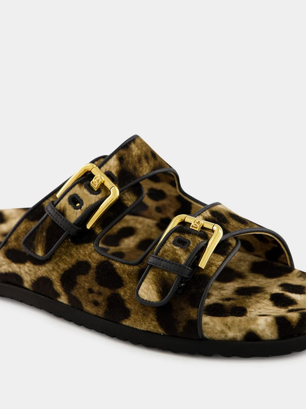 Leopard-Print Velvet Hawaiian Sliders - Image 12