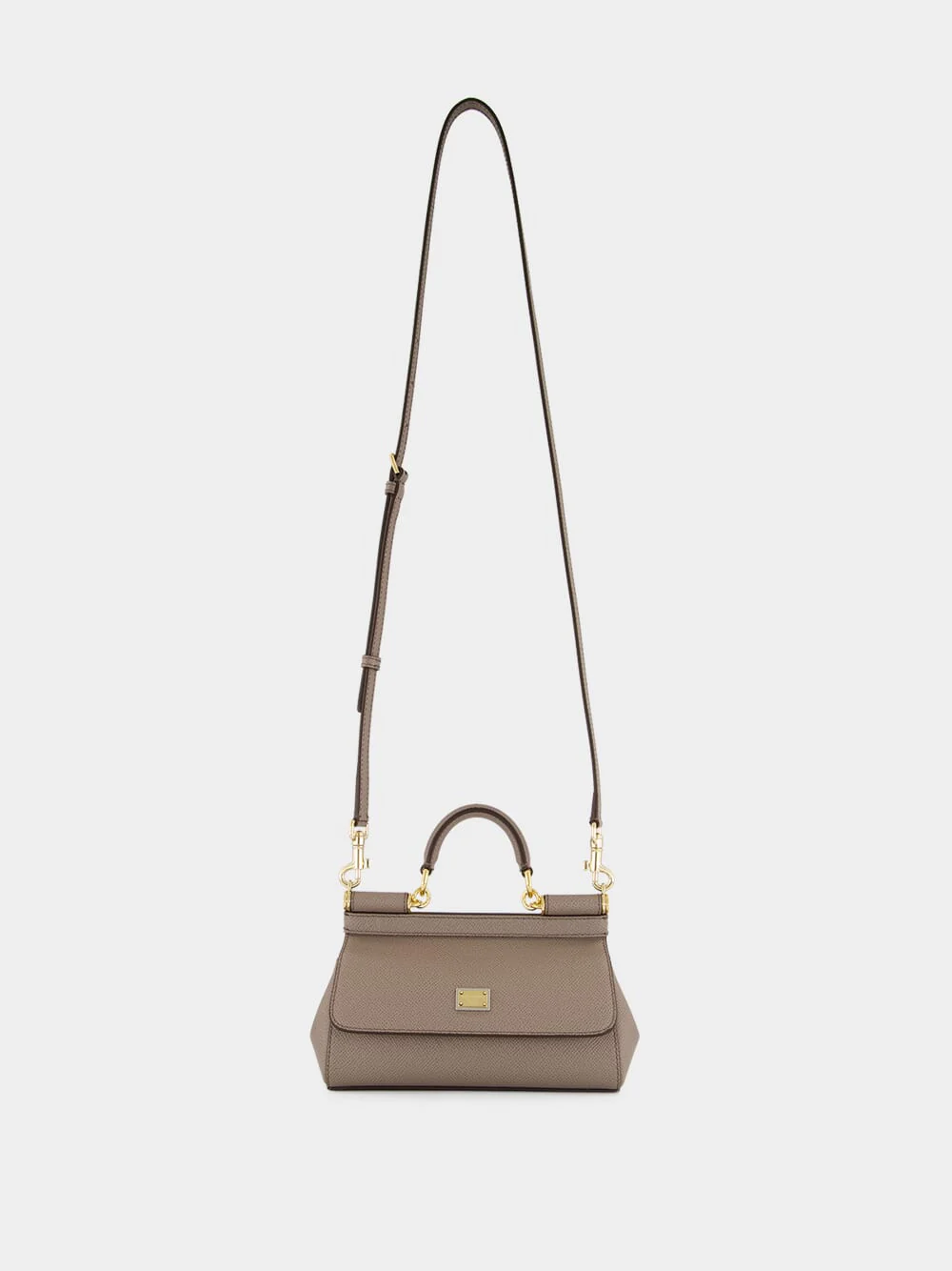 Light Mud Sicily Mini Leather Handbag - Image 2