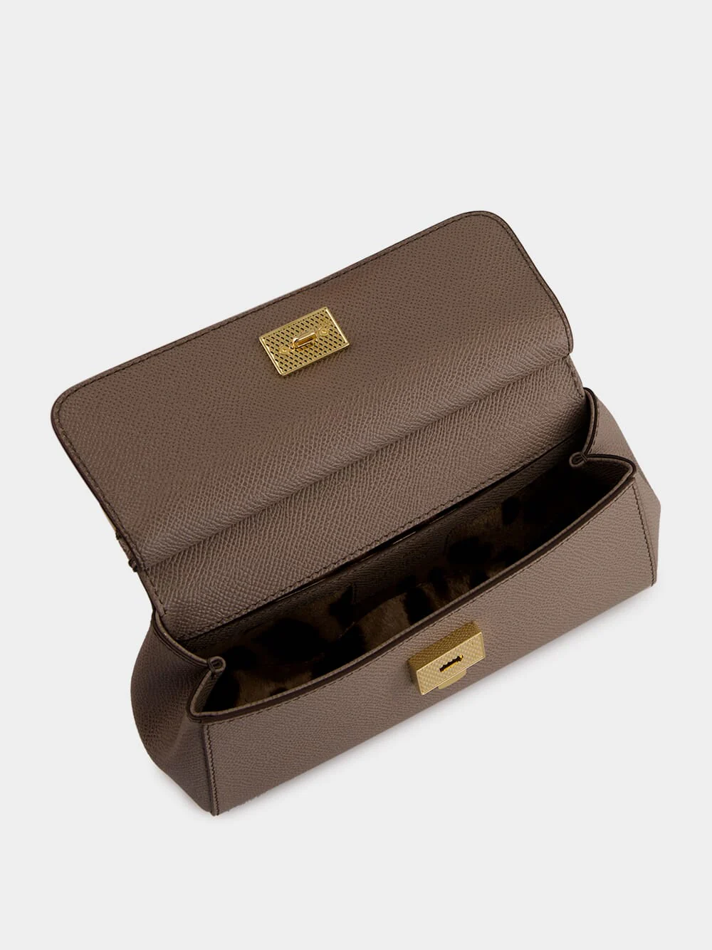 Light Mud Sicily Mini Leather Handbag - Image 6