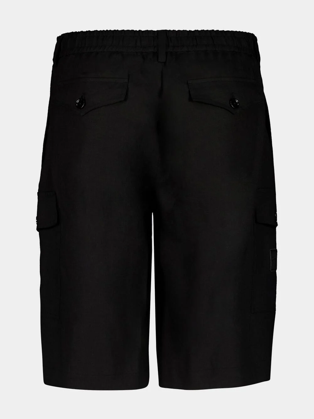 Linen Cargo Bermuda Shorts - Image 2