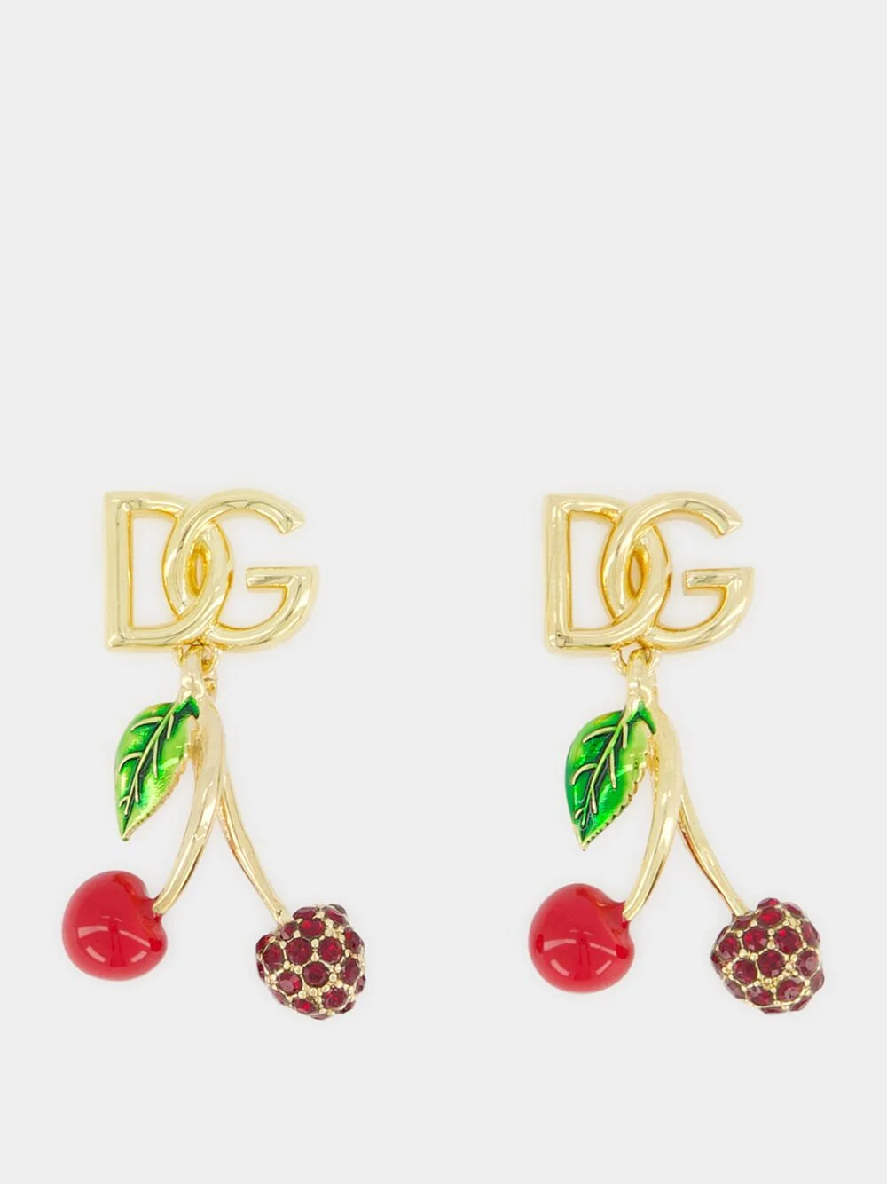 Logo-Lettering Drop Earrings
