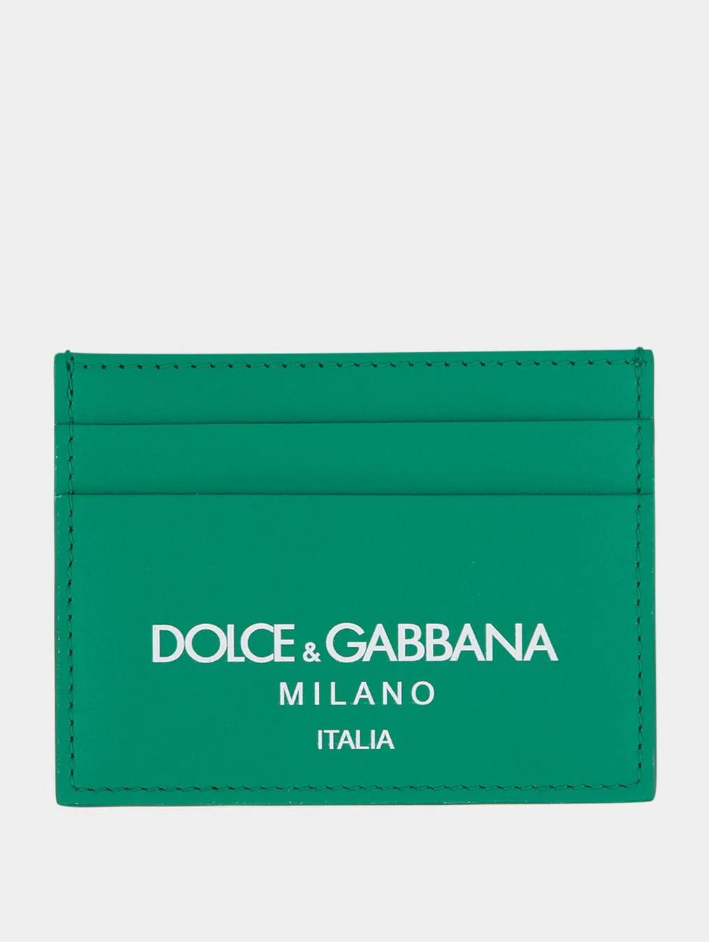 Logo-Print Leather Card Holder