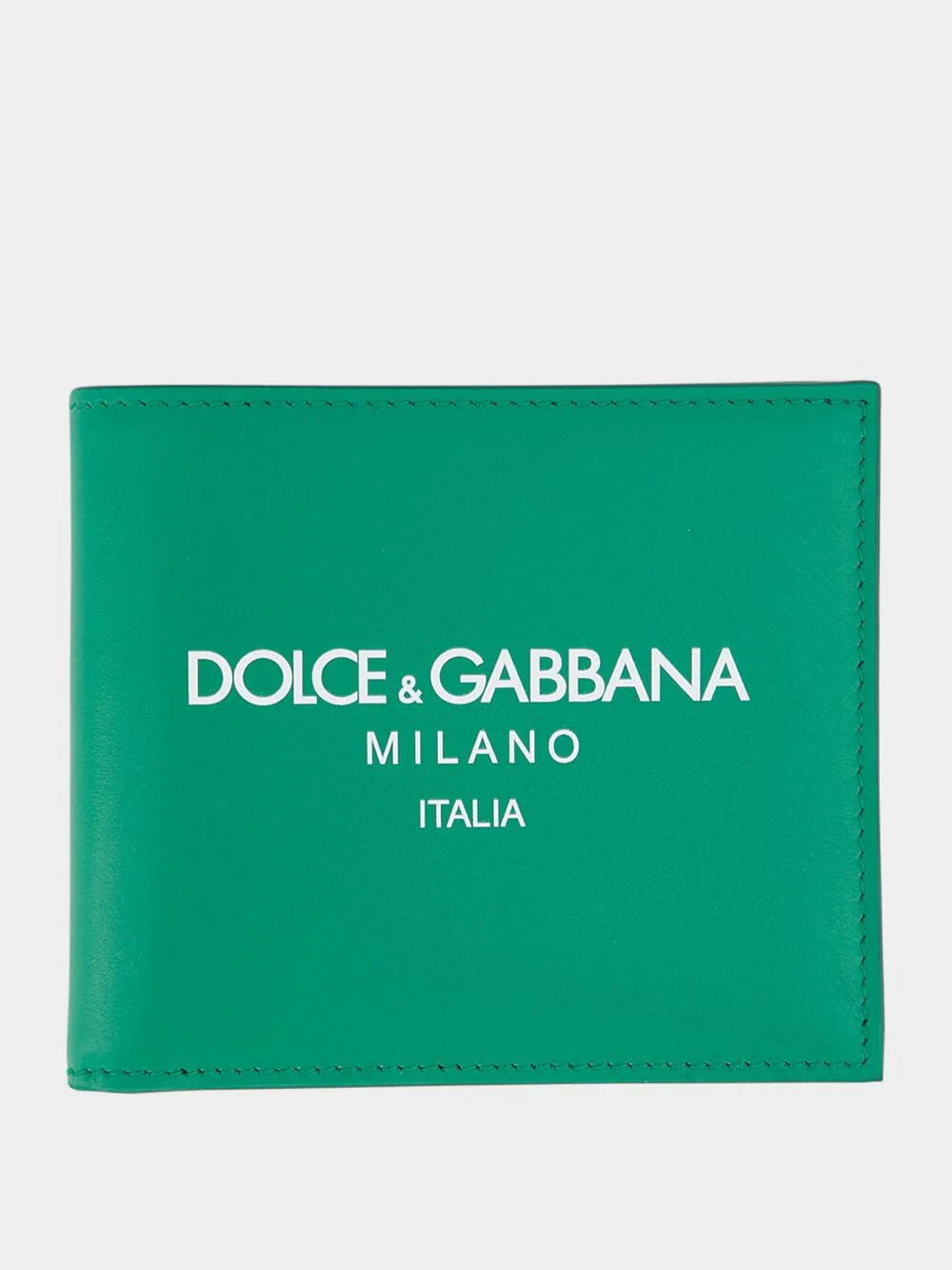 Logo-Print Leather Wallet