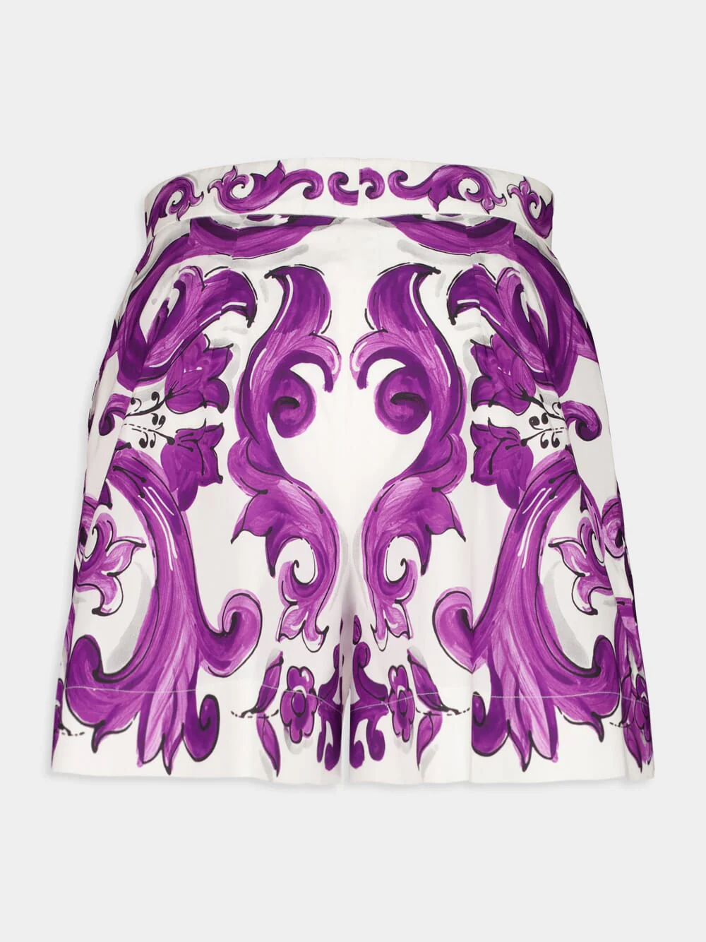 Majolica-Print Mediterraneo Cotton Shorts - Image 2