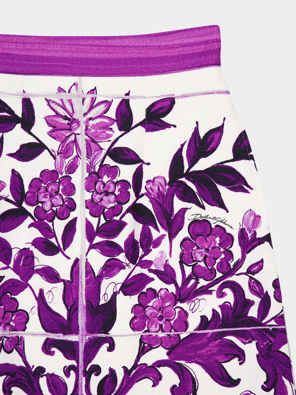 Majolica Print Mini Skirt - Image 3