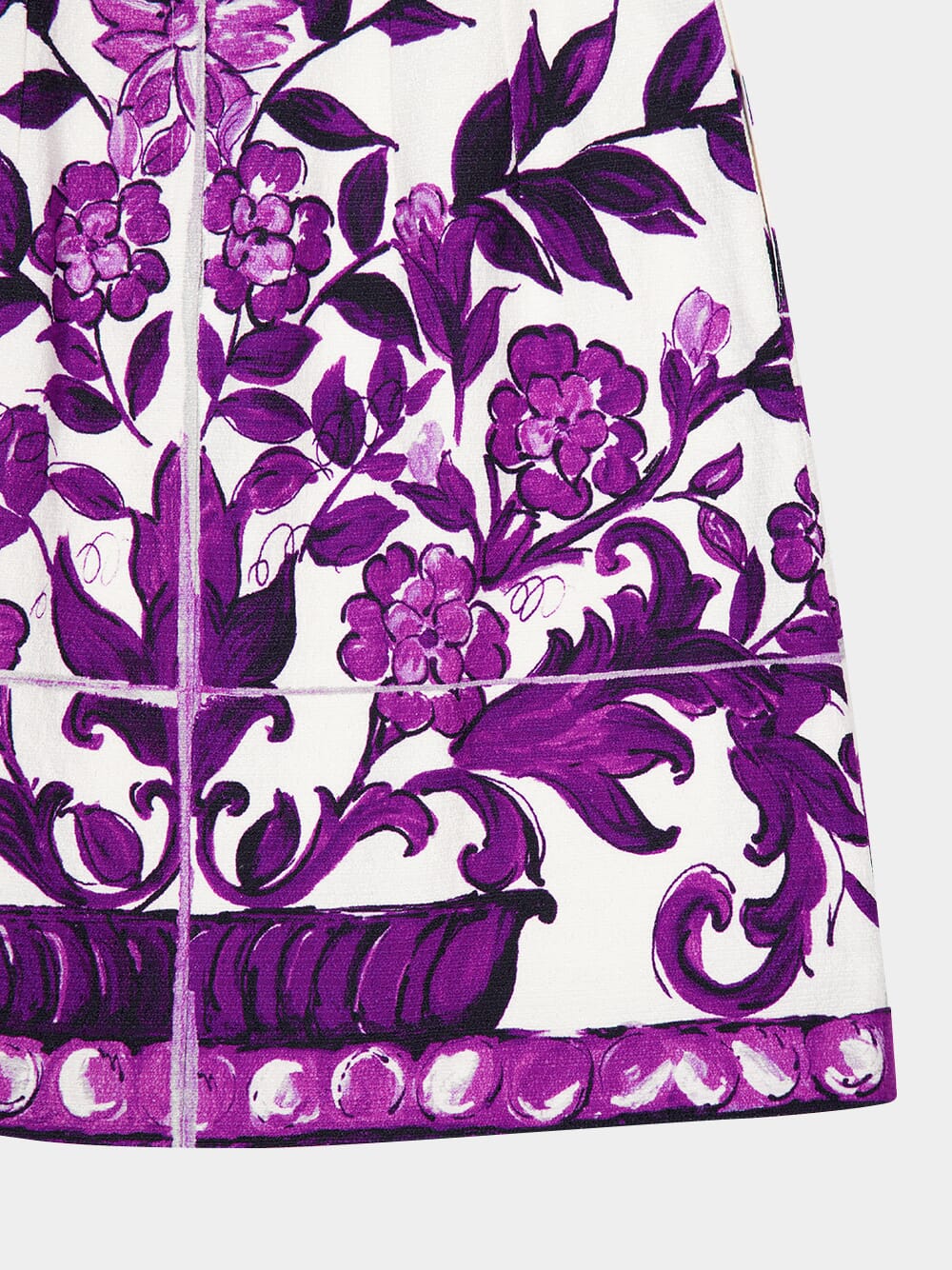 Majolica Print Mini Skirt - Image 4