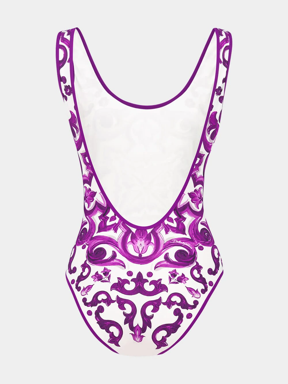 Majolica-Print One-Piece Swimsuit - Image 3
