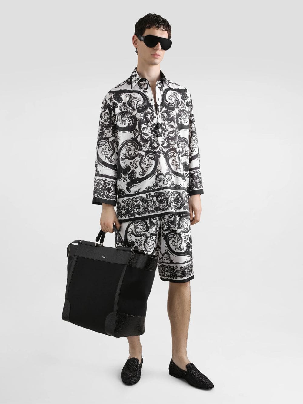 Majolica Silk Twill Shorts - Image 2