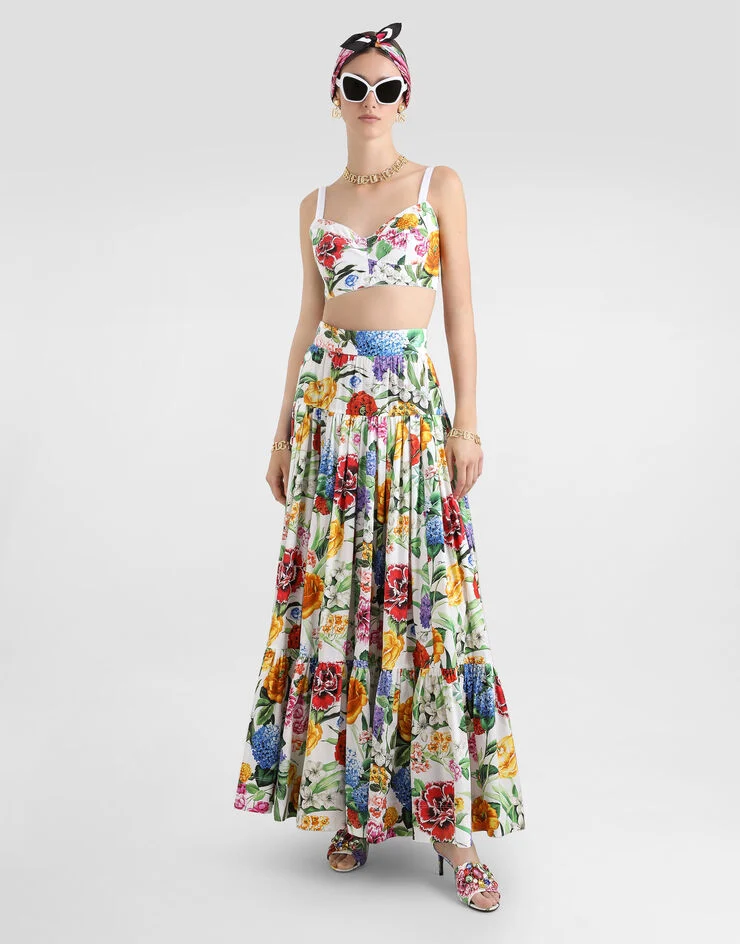 Maxi Floral Ruffled Skirt - Image 2