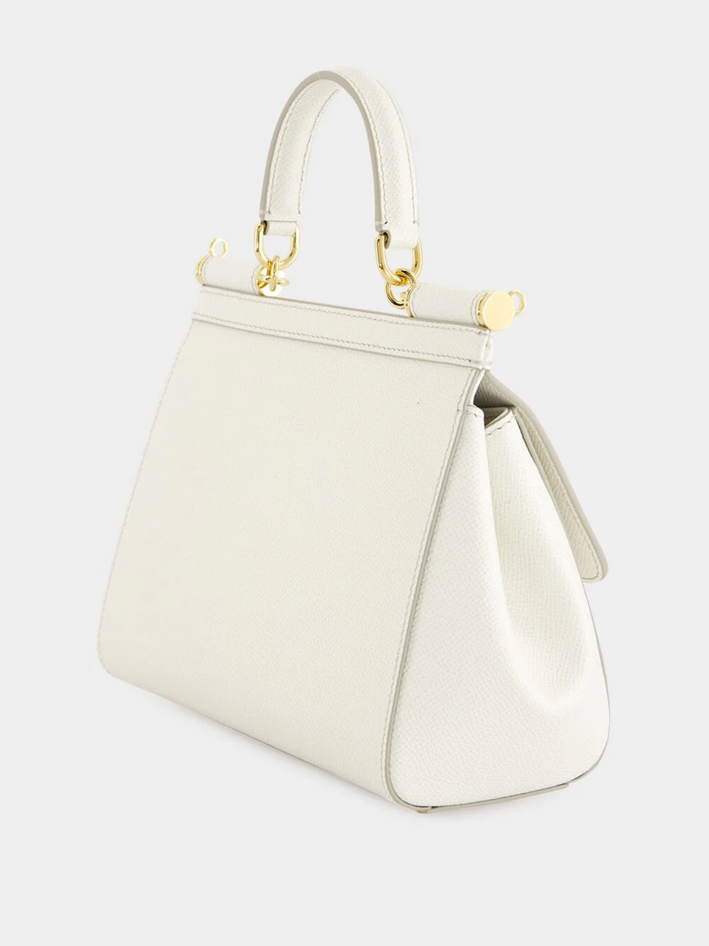 Medium White Sicily Handbag - Image 5