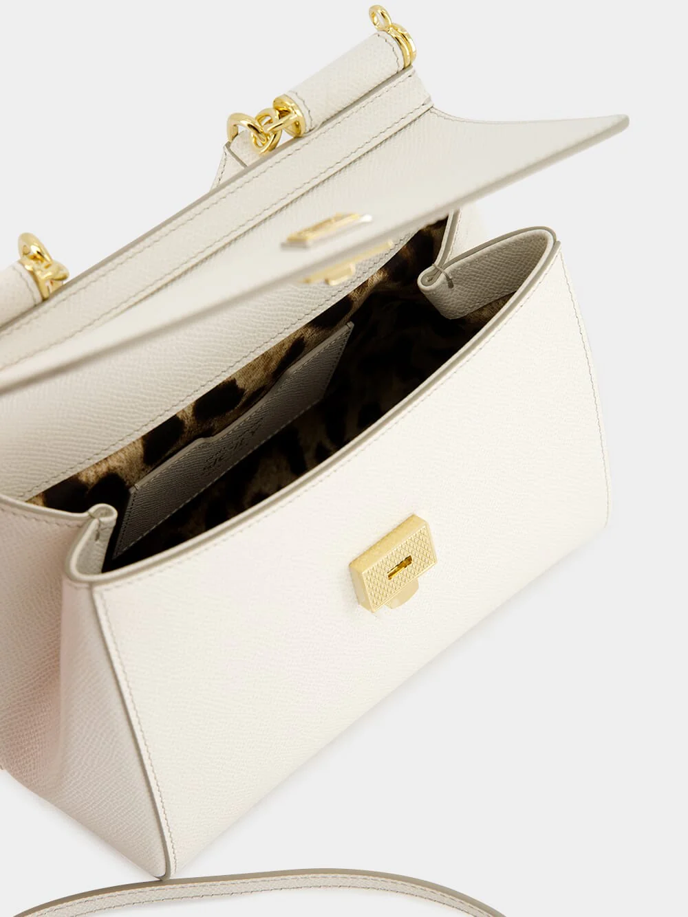 Medium White Sicily Handbag - Image 6