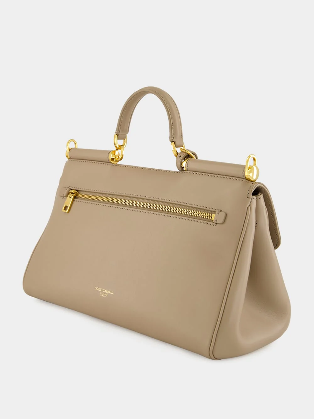 My Sicily Beige Calfskin Handbag - Image 5