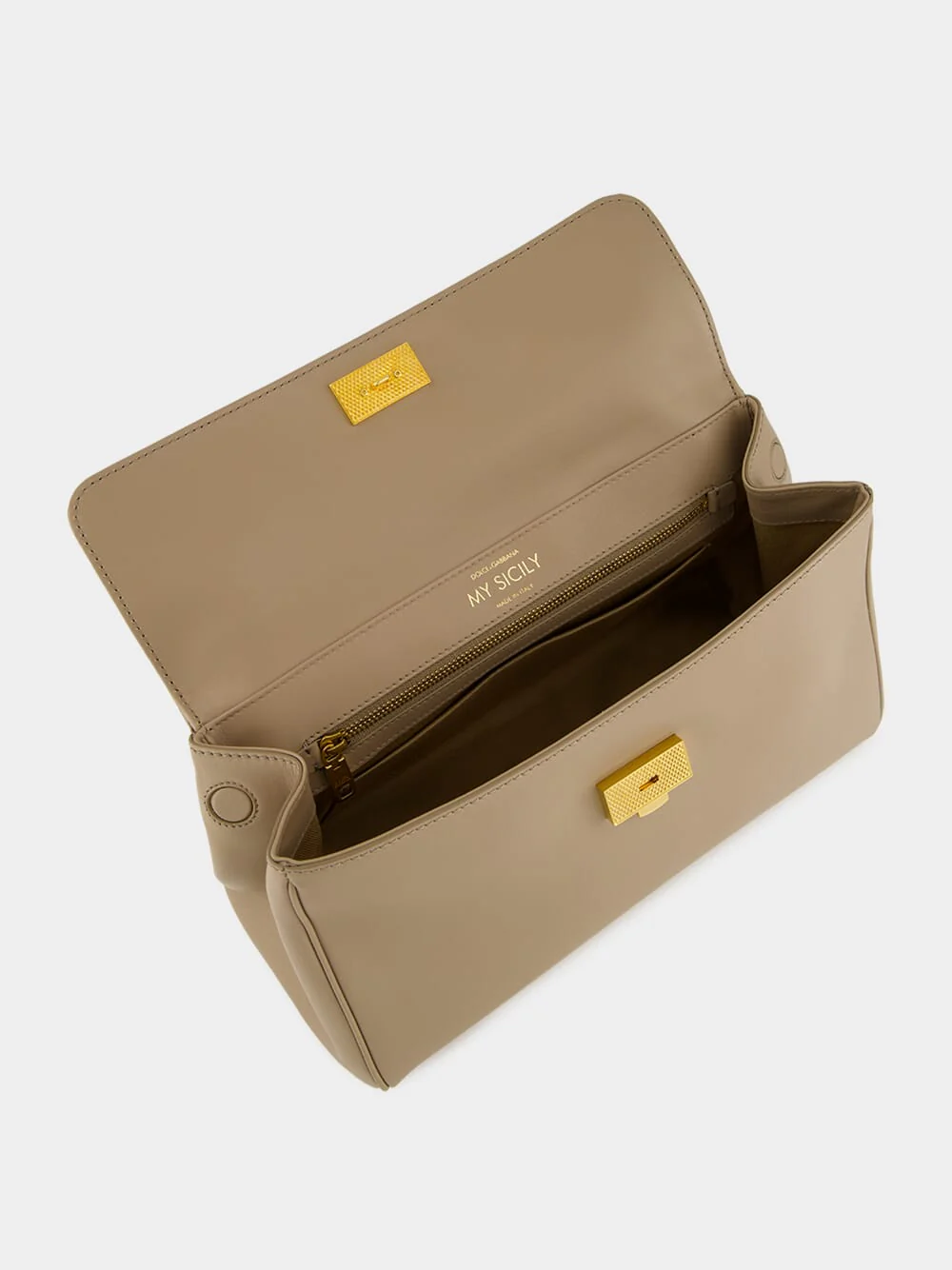 My Sicily Beige Calfskin Handbag - Image 6
