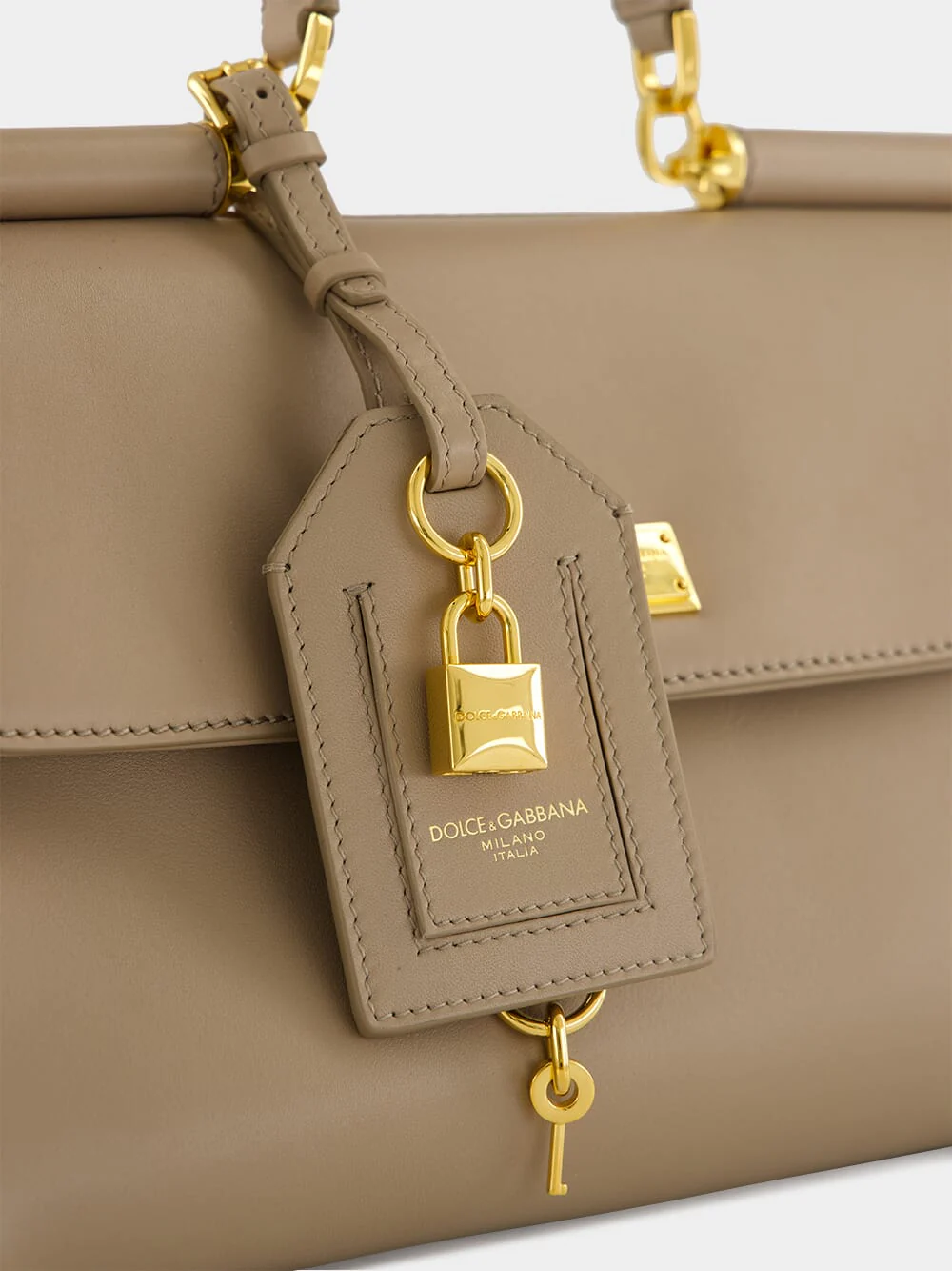My Sicily Beige Calfskin Handbag - Image 7