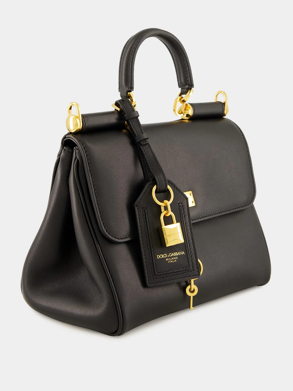 My Sicily Black Calfskin Handbag - Image 3