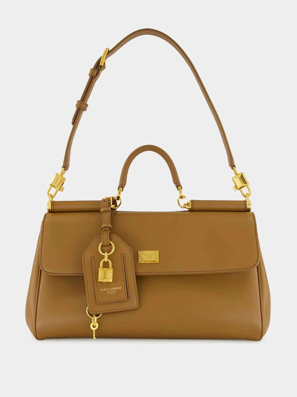 My Sicily Caramel Brown Leather Handbag - Image 2