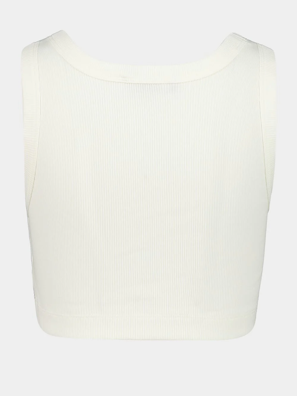Natural White Cropped Tank Top - Image 2