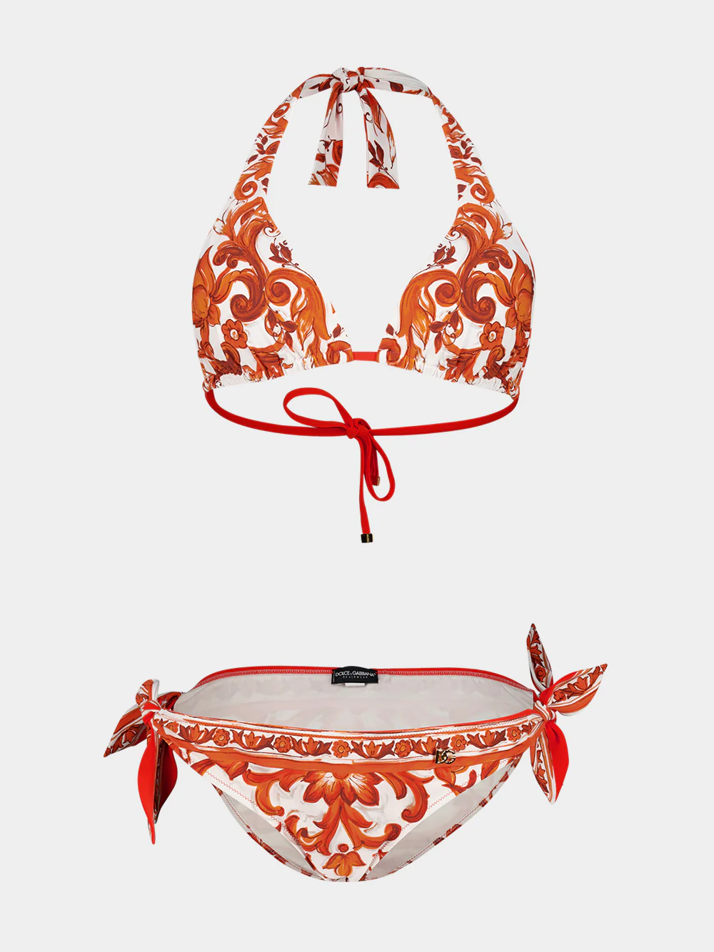Orange Majolica Print Bikini