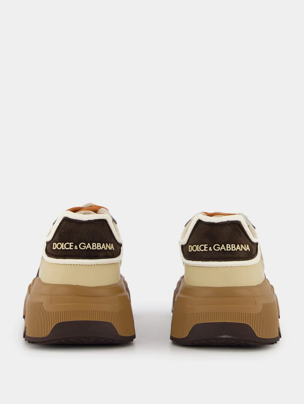 Panelled Drawstring Embossed Logo Sneakers - Image 4