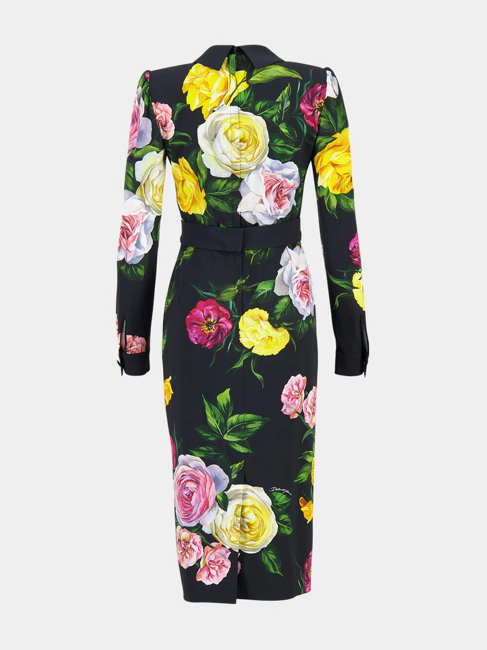 Peony and Rose Calf-Length Cady Shirt Dress - Image 4