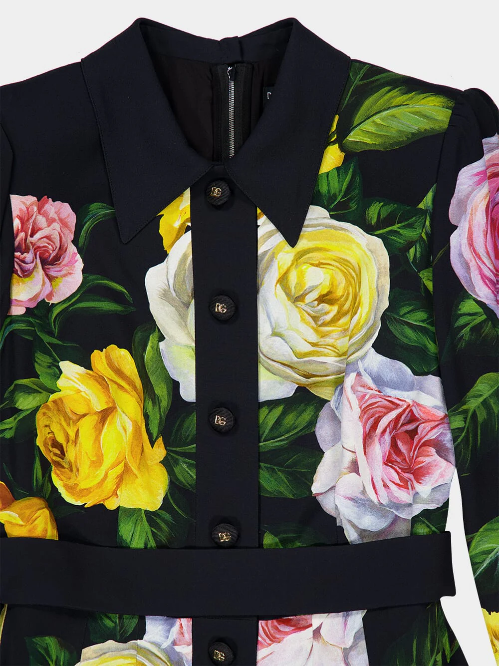 Peony and Rose Calf-Length Cady Shirt Dress - Image 5