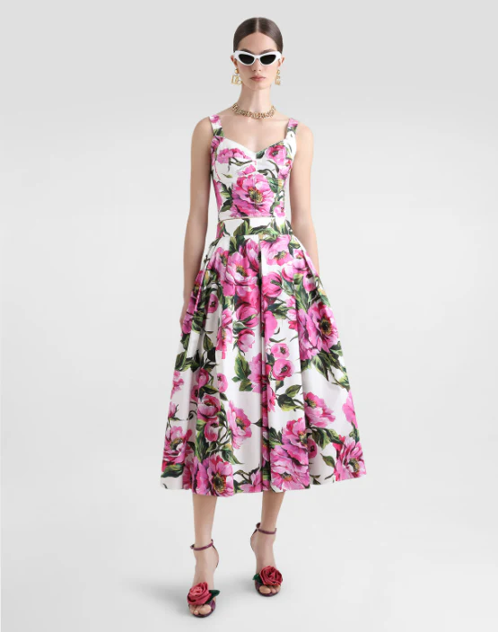Peony Print Corset Top - Image 2