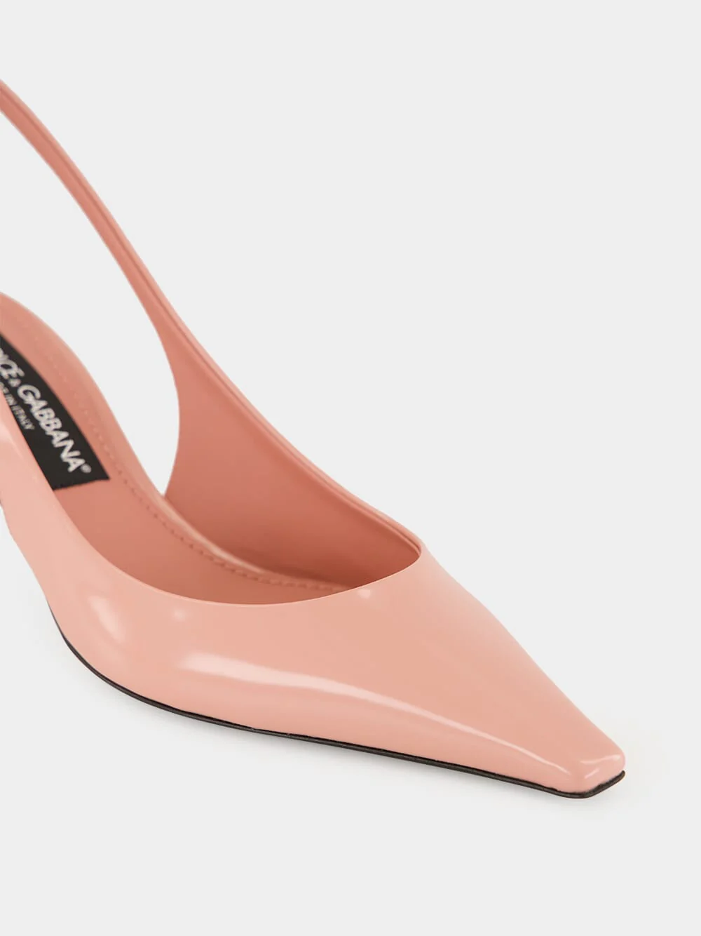 Pink Polished Calfskin Slingbacks - Image 7
