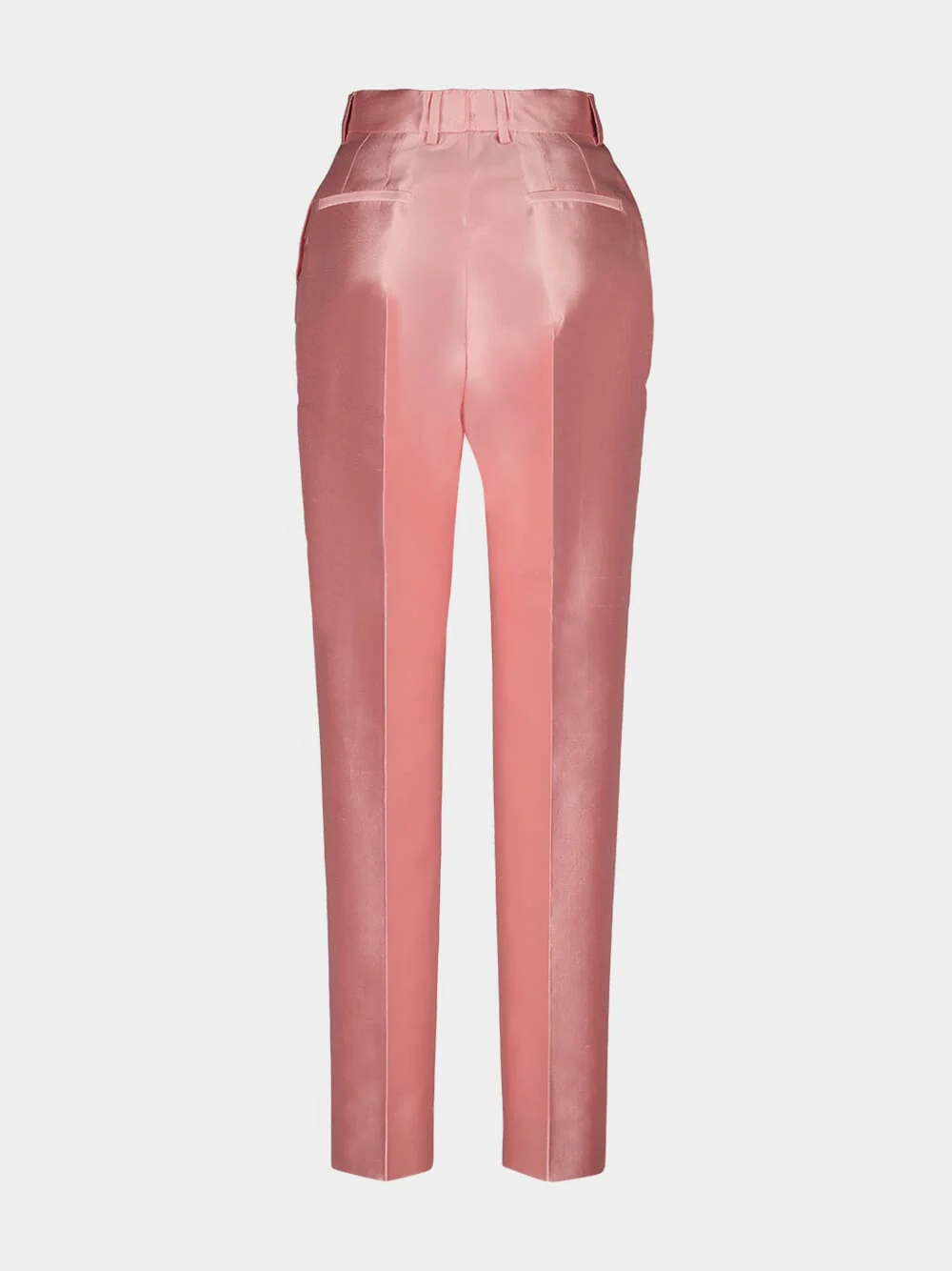 Pink Silk Shantung Trousers - Image 2