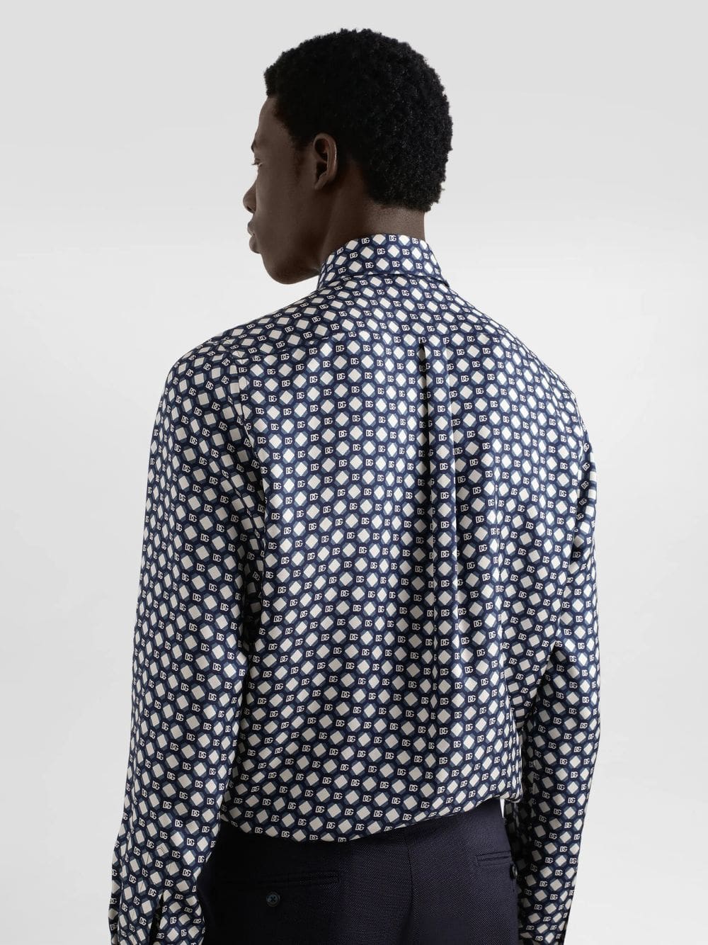 Printed Silk Twill Martini Shirt - Image 4