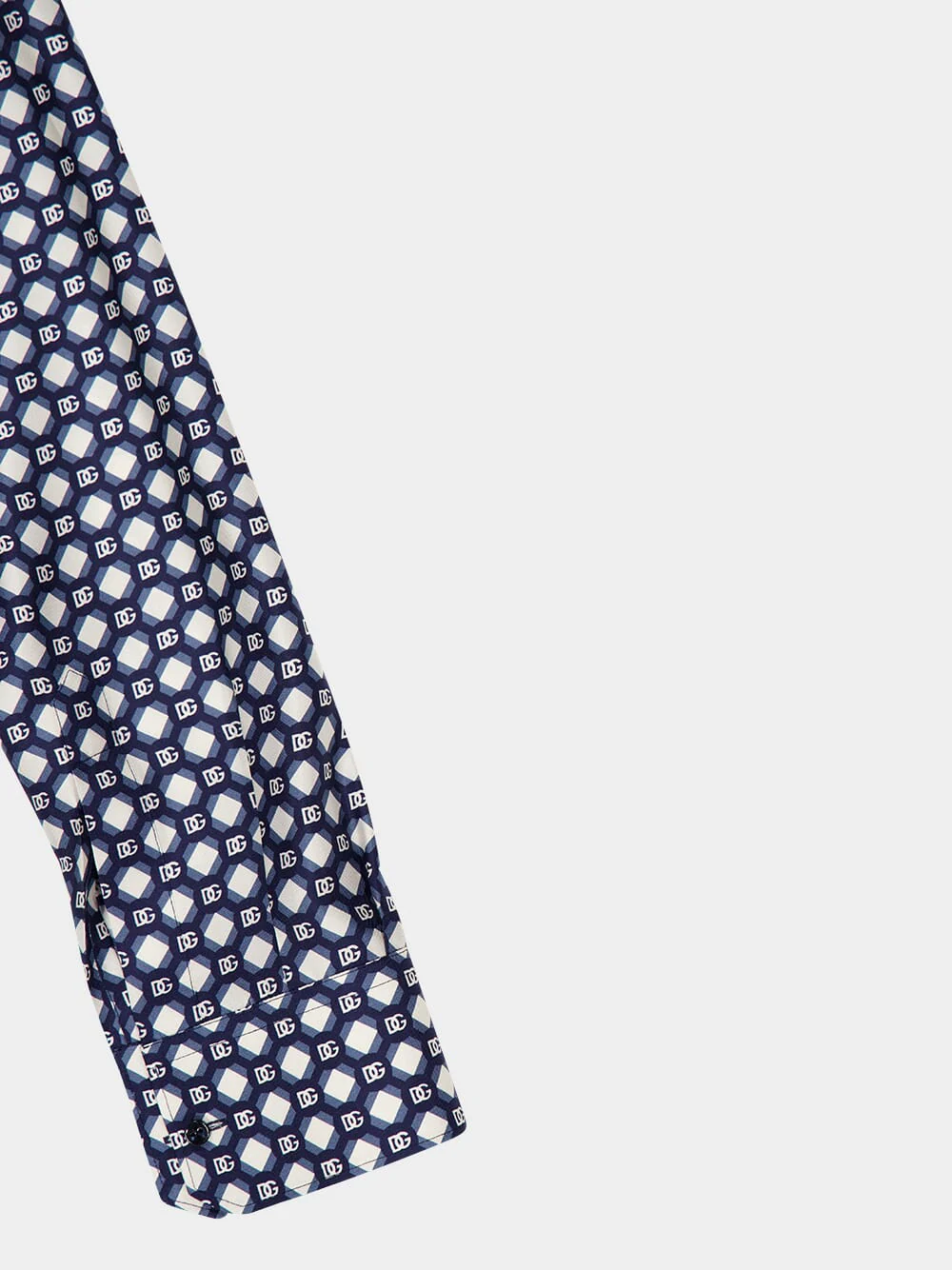 Printed Silk Twill Martini Shirt - Image 6