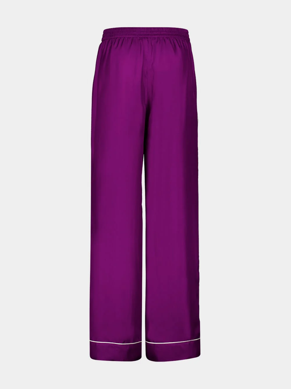 Purple Silk Twill Vanity Pants - Image 3