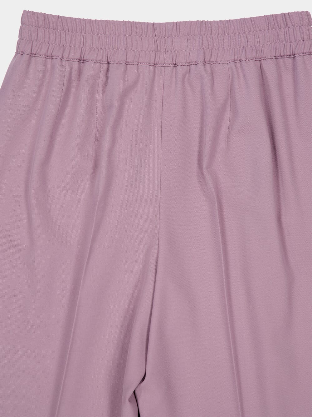 Purple Wool Straight-Leg Trousers - Image 4