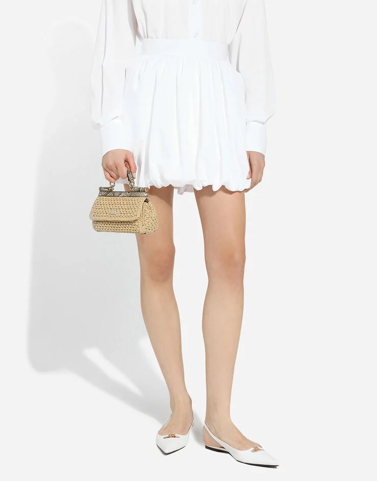 Raffia Python Small Sicily Bag - Image 2