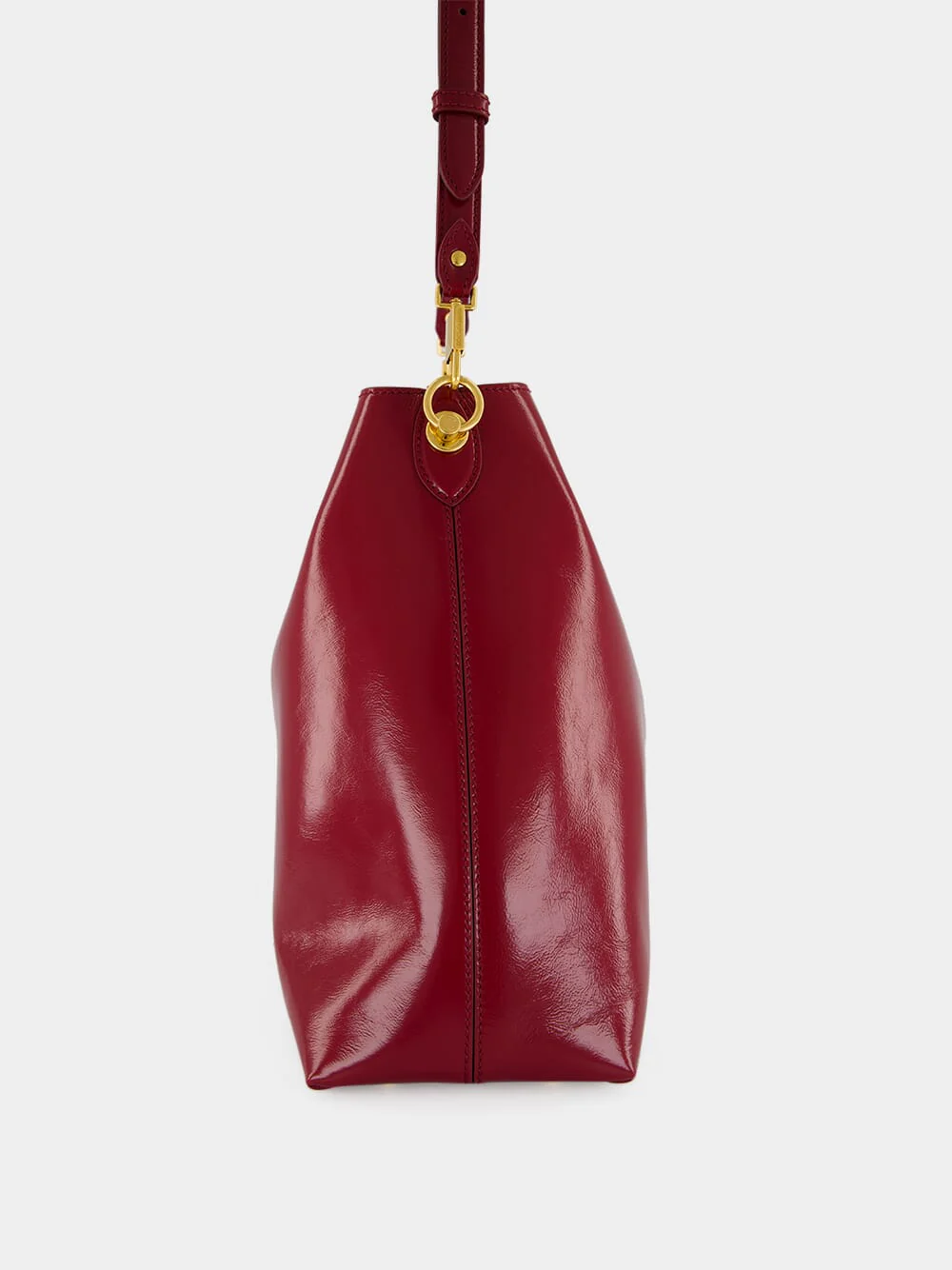 Red Large Vittoria Calfskin Shoulder Bag - Image 4