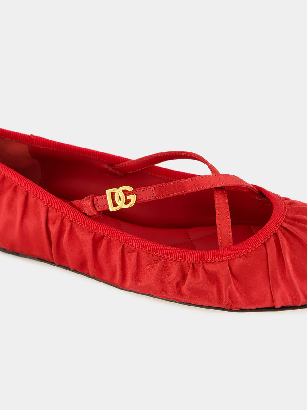 Red Satin Vally Ballet Flats - Image 6
