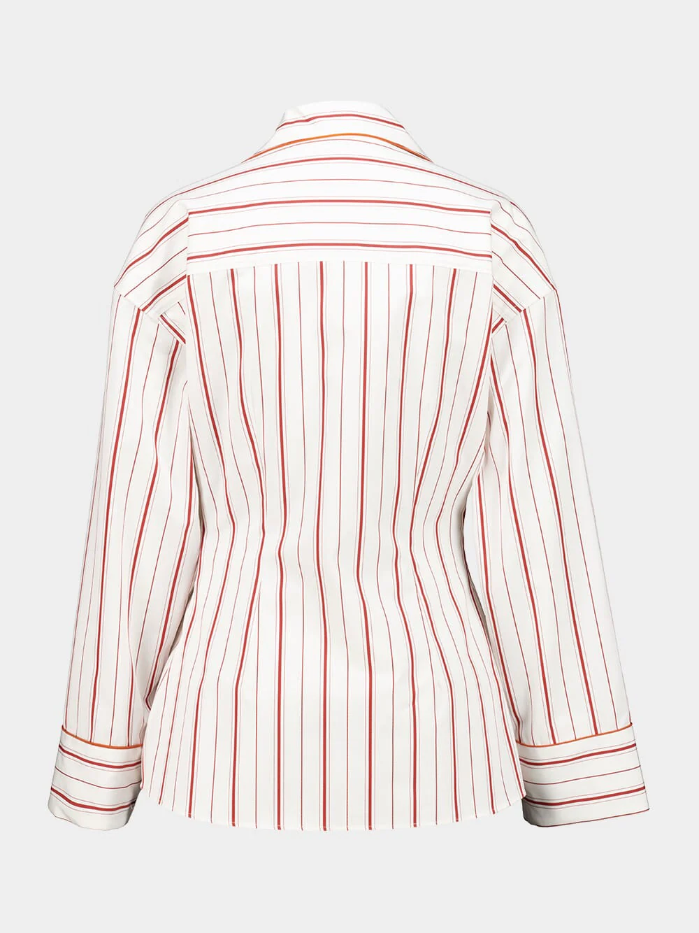 Red Striped Poplin Shirt - Image 2