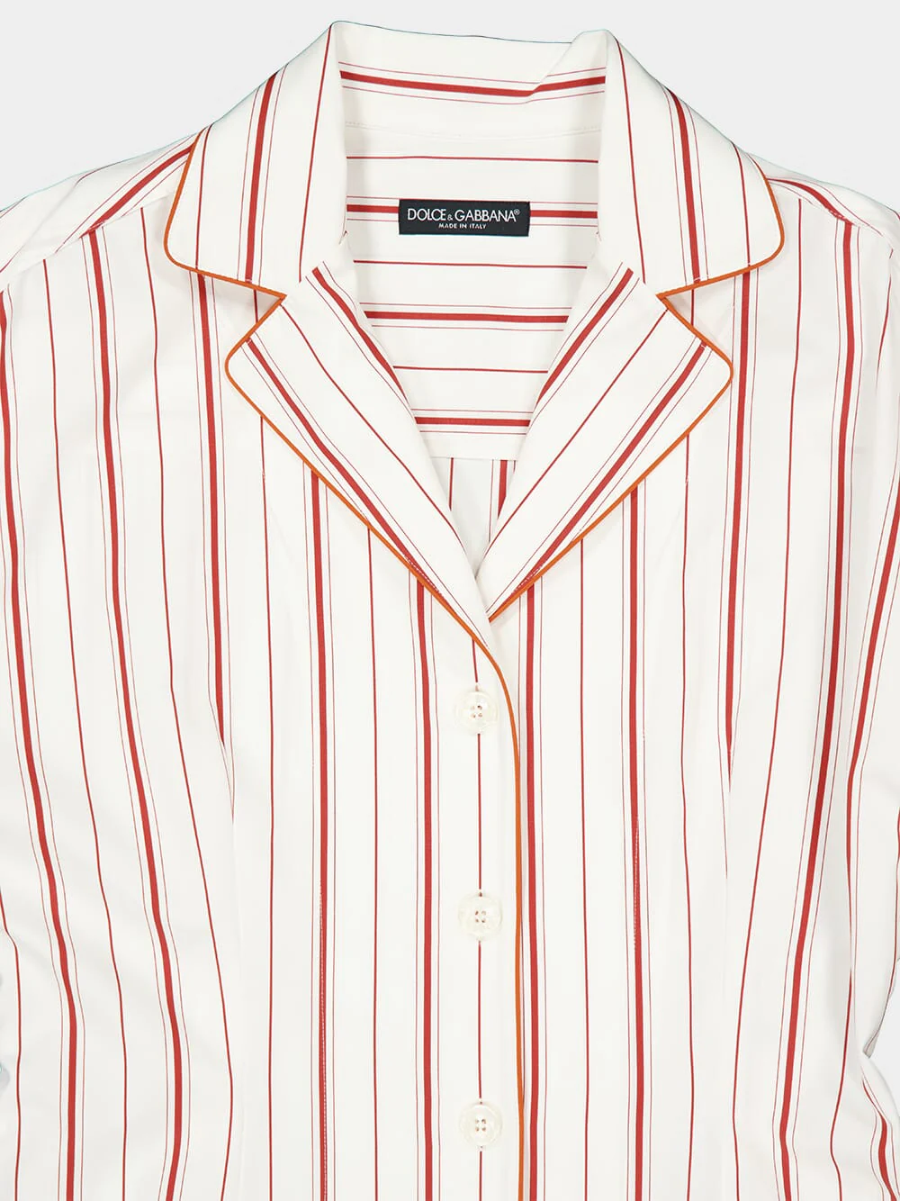 Red Striped Poplin Shirt - Image 3
