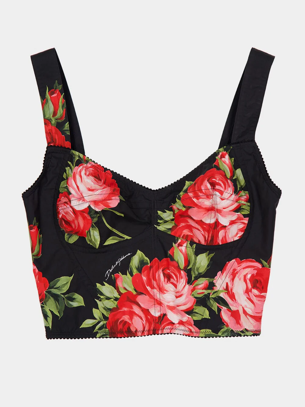 Rose Bouquet Cotton Bustier Top - Image 5