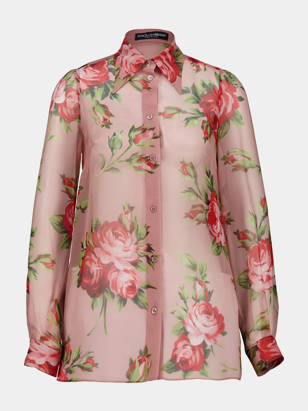 Rose Bouquet Silk Shirt
