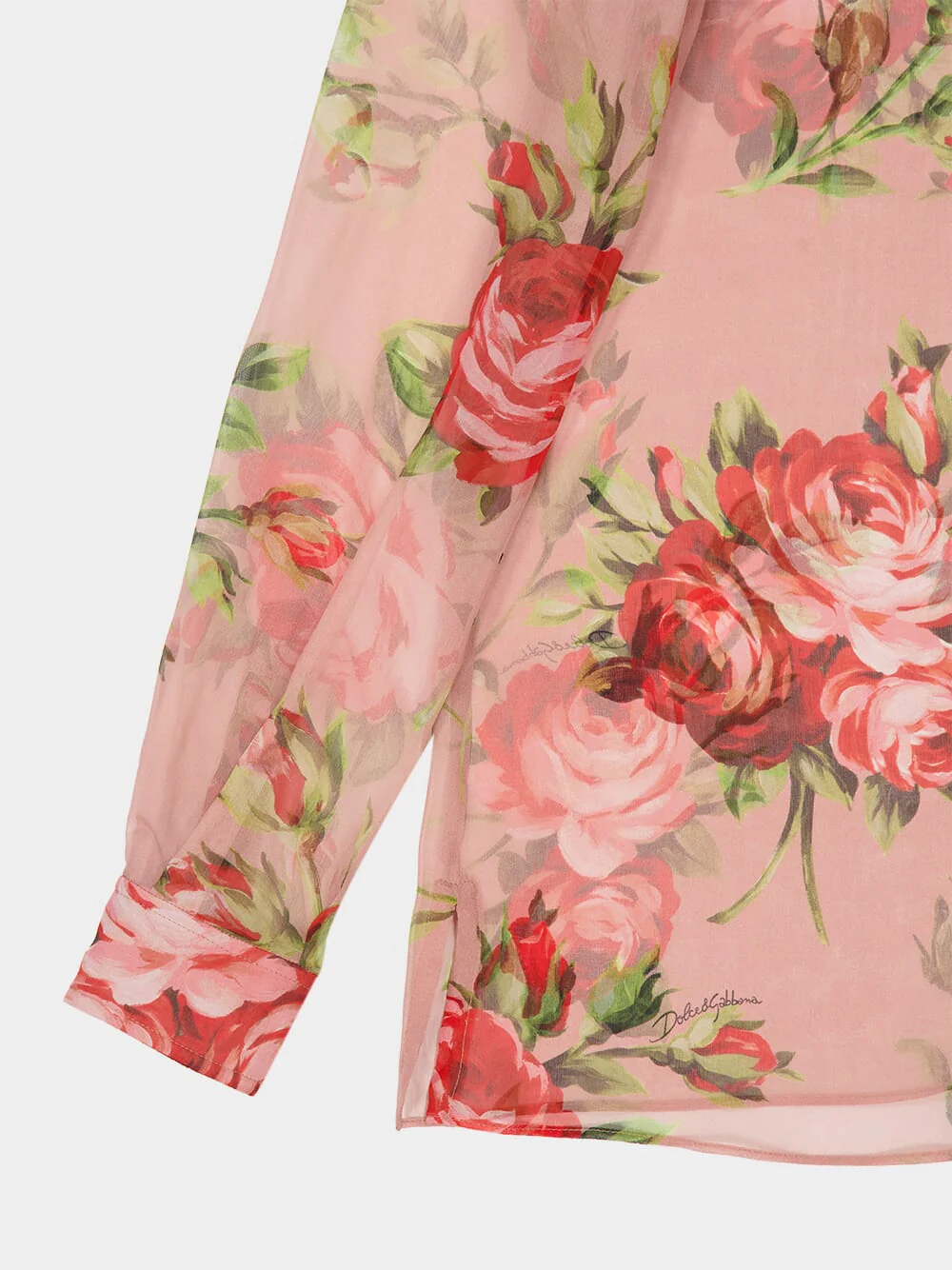 Rose Bouquet Silk Shirt - Image 4