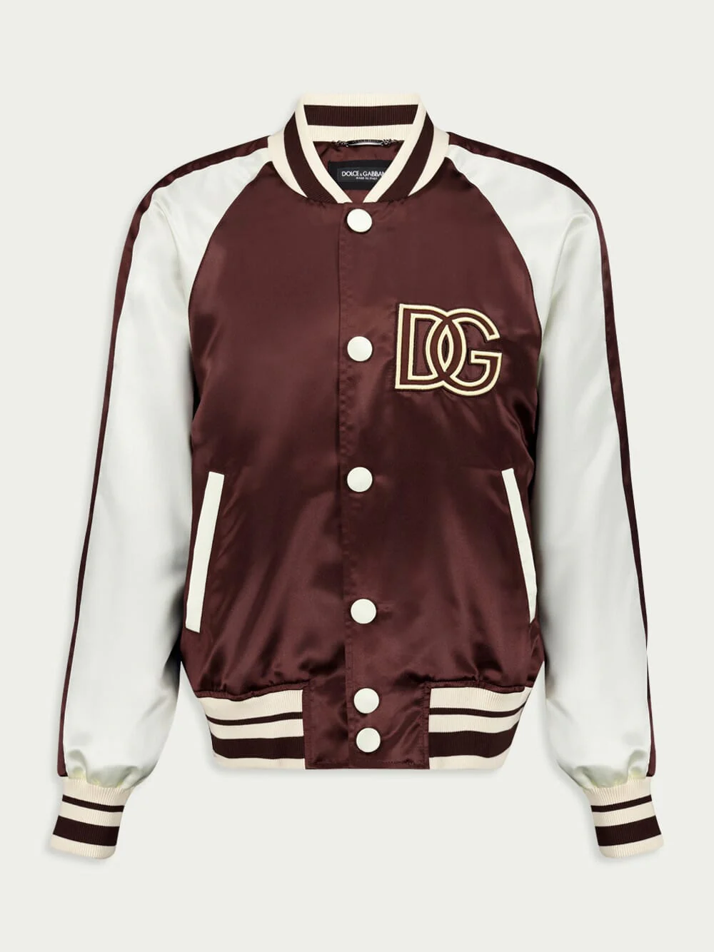 Satin Jacket With DG Appliqué