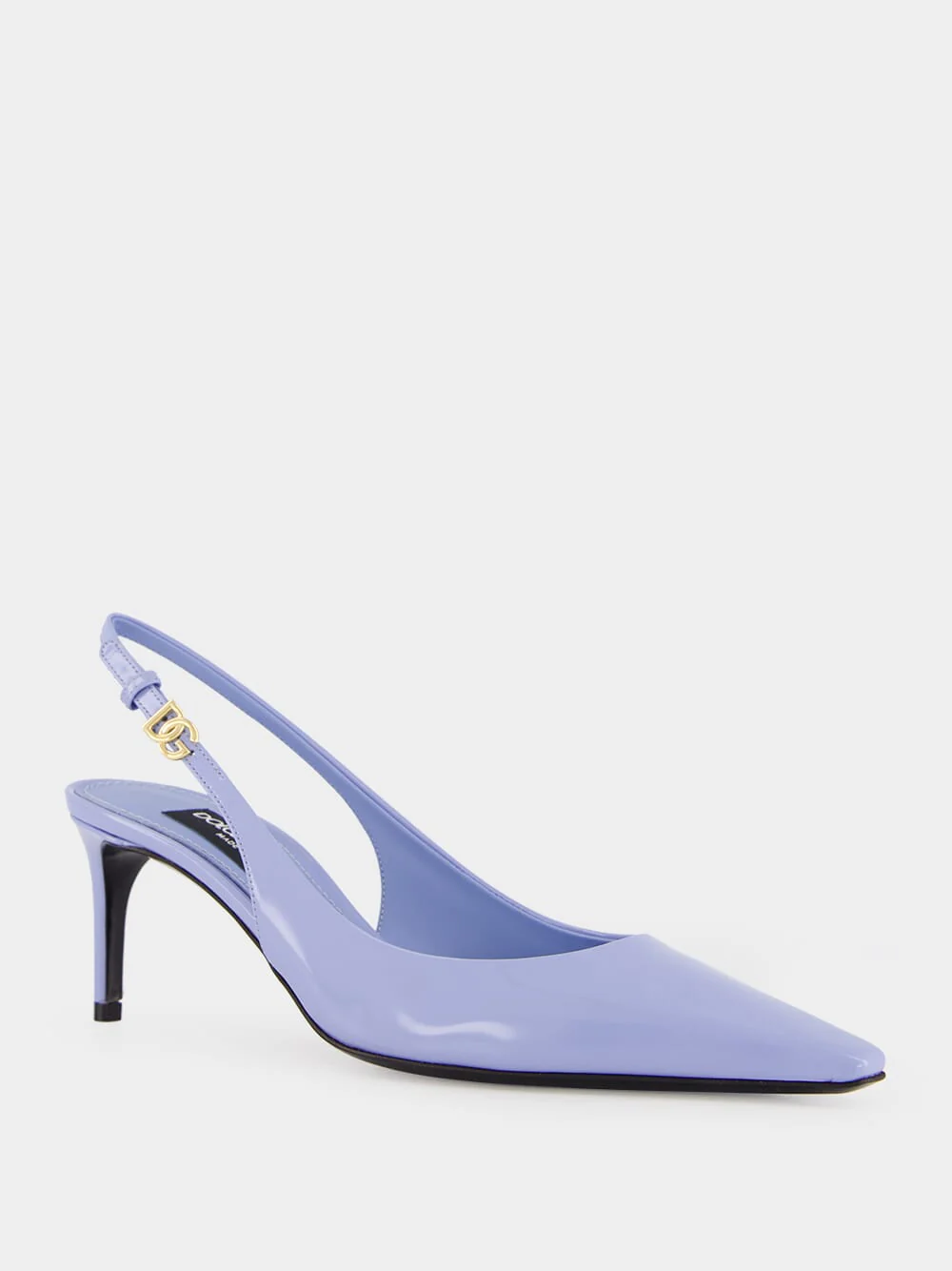 Blue Polished Calfskin Slingbacks - Image 2