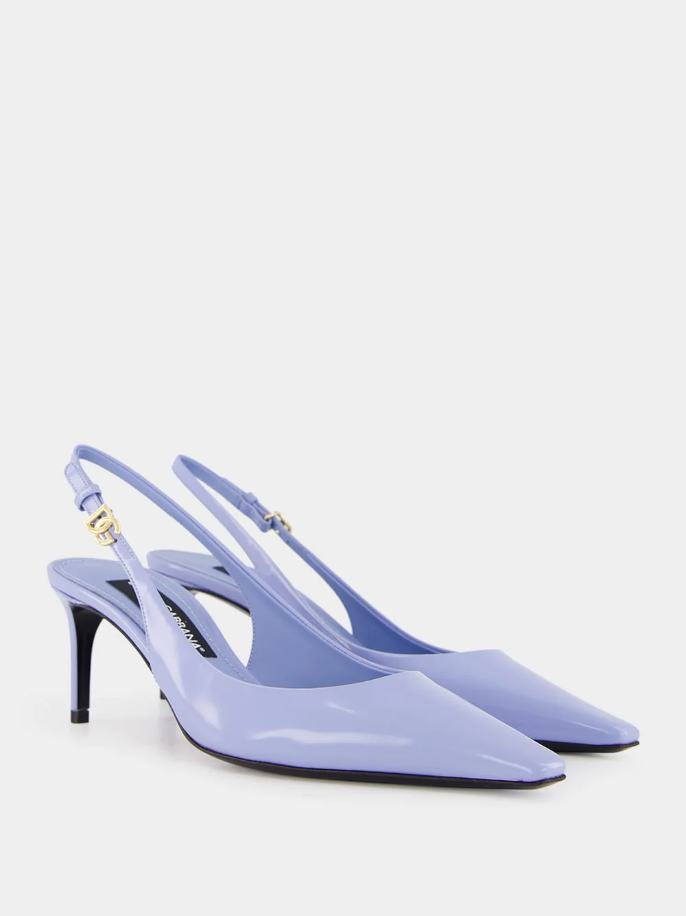Blue Polished Calfskin Slingbacks - Image 3