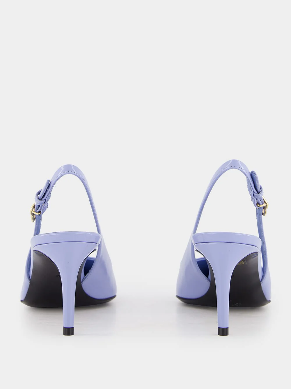 Blue Polished Calfskin Slingbacks - Image 5