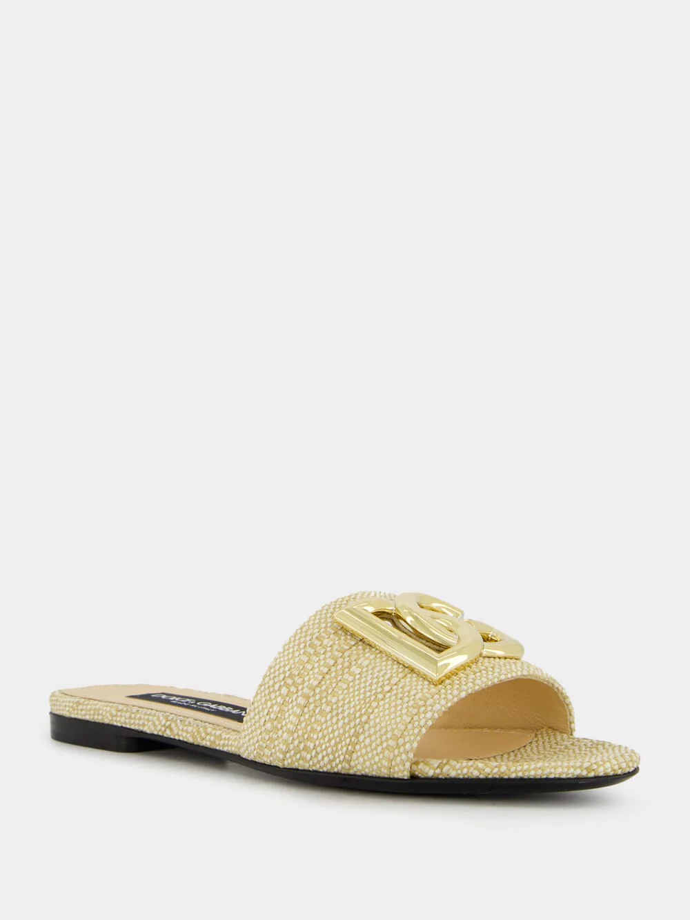 Raffia Logo Flat Mules - Image 2