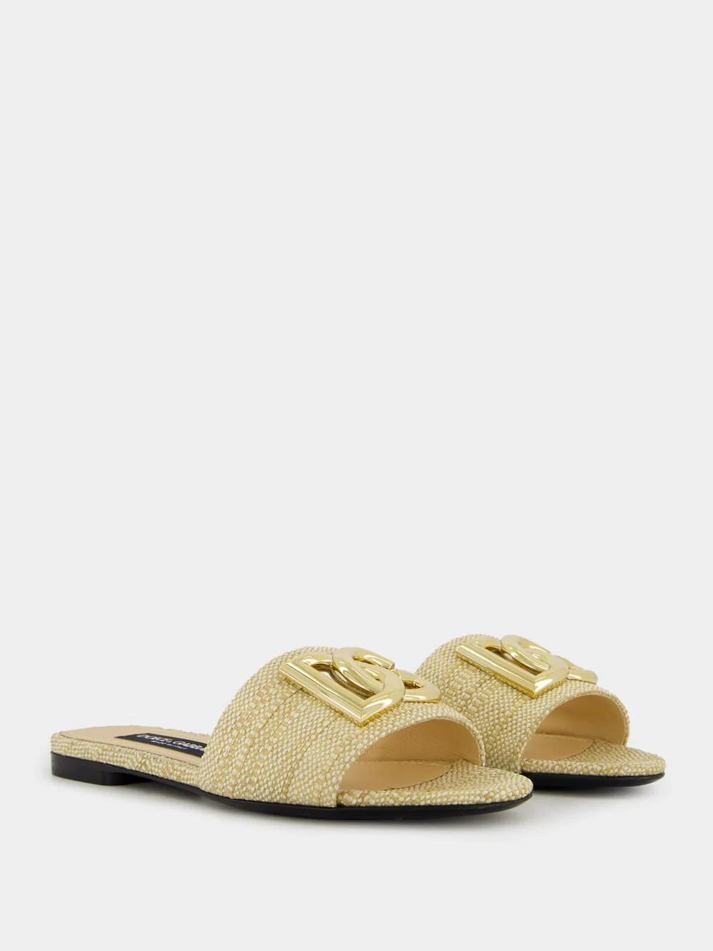 Raffia Logo Flat Mules - Image 3
