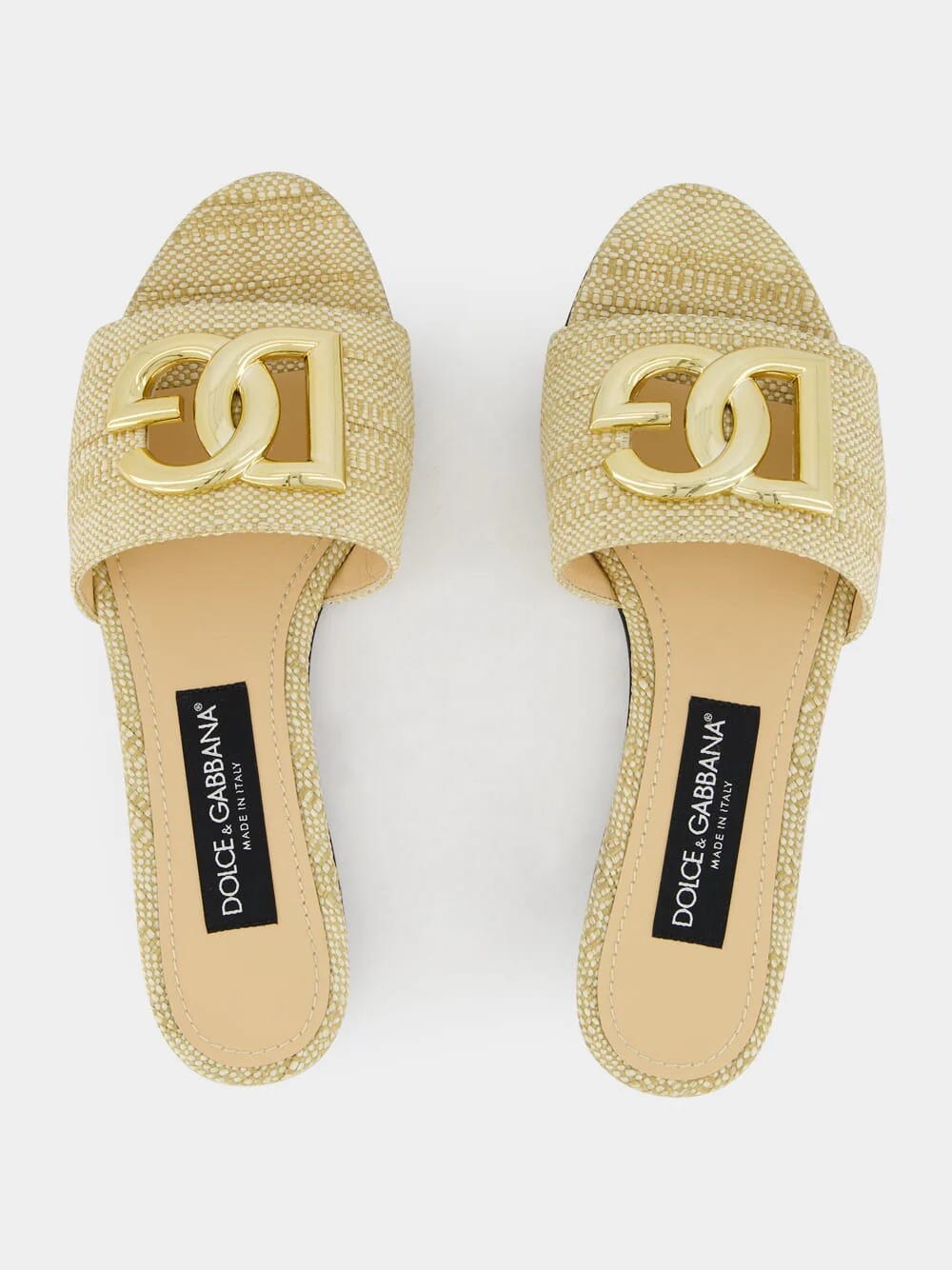 Raffia Logo Flat Mules - Image 4