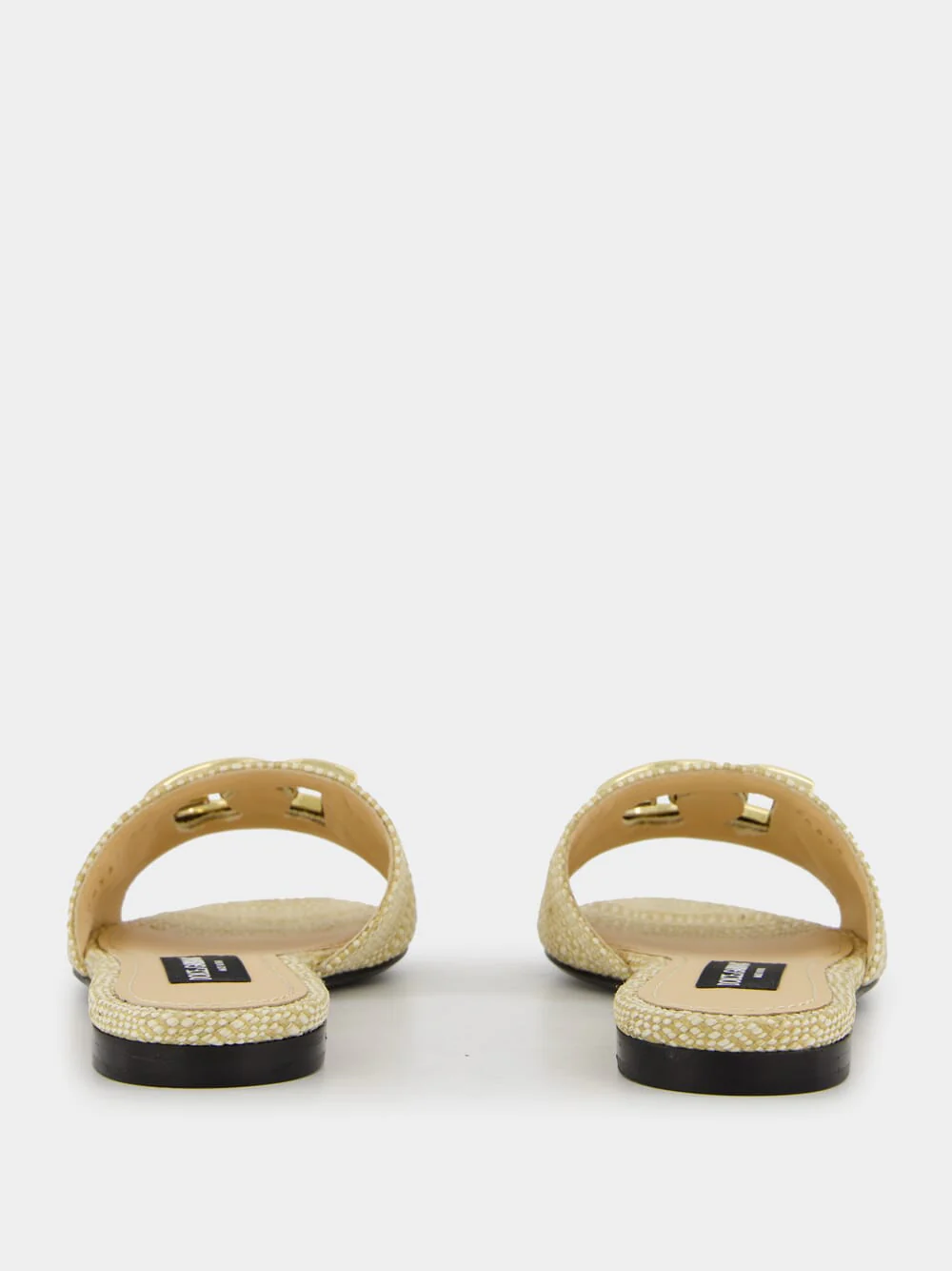 Raffia Logo Flat Mules - Image 5