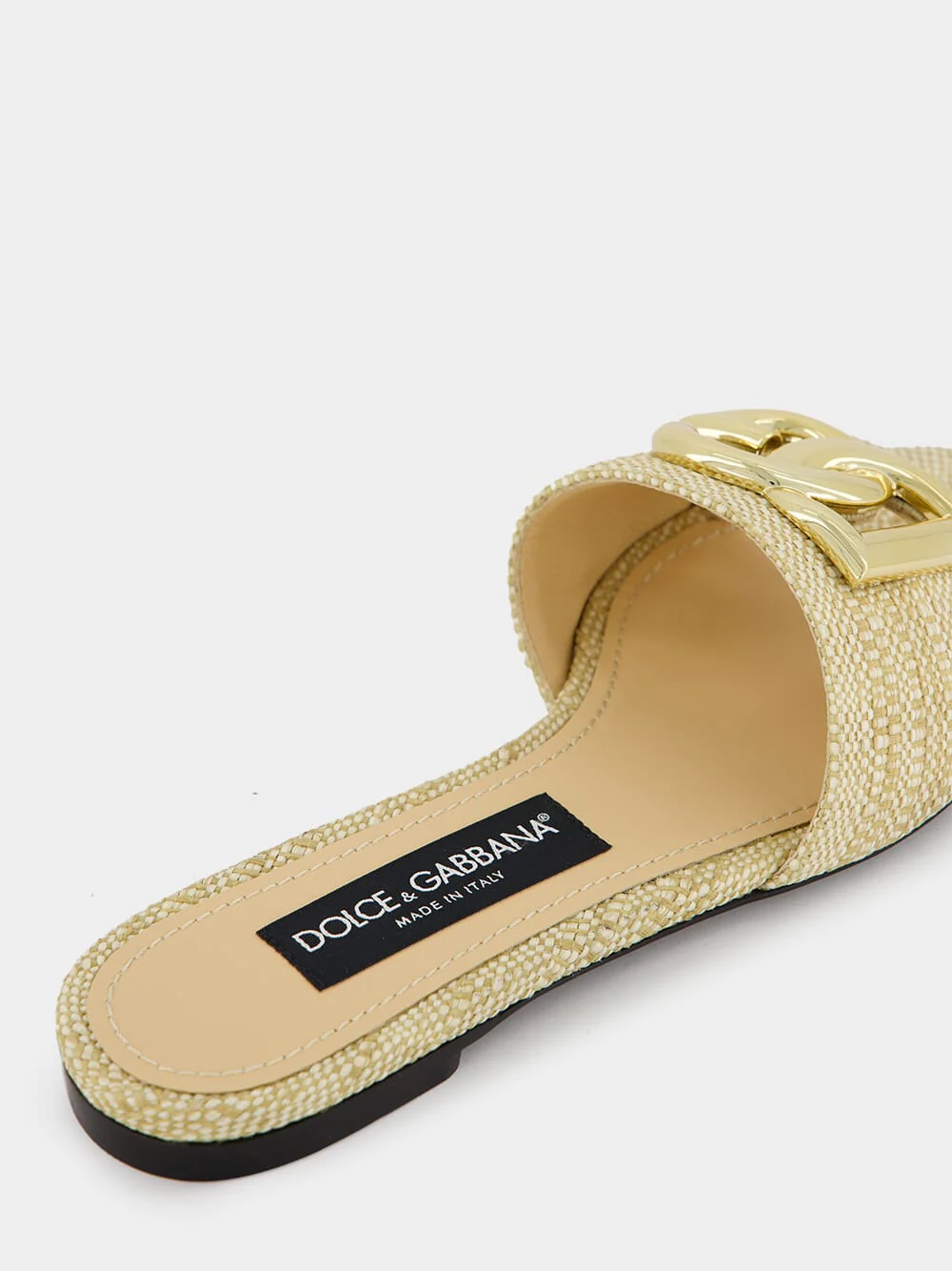 Raffia Logo Flat Mules - Image 7